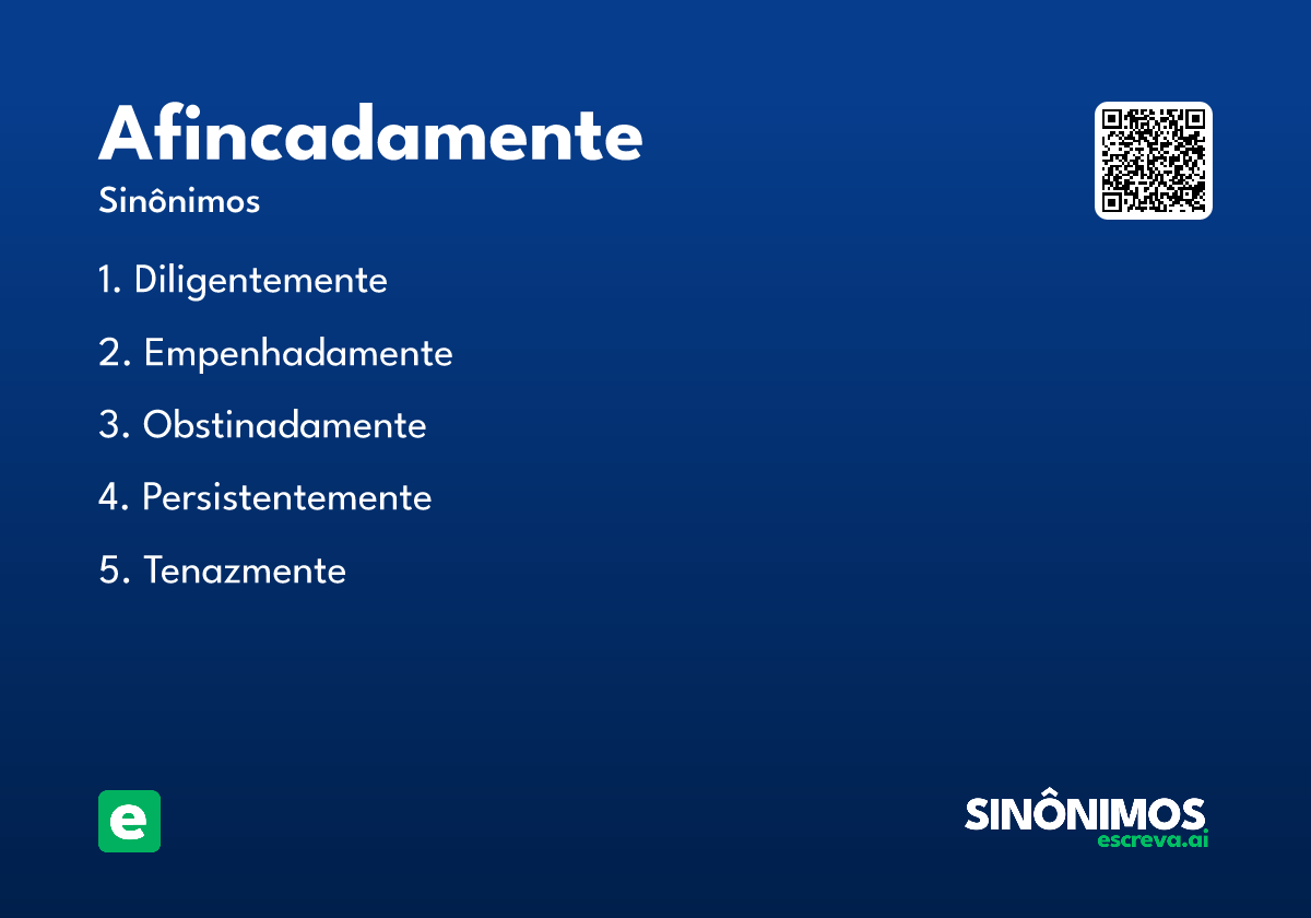 afincadamente