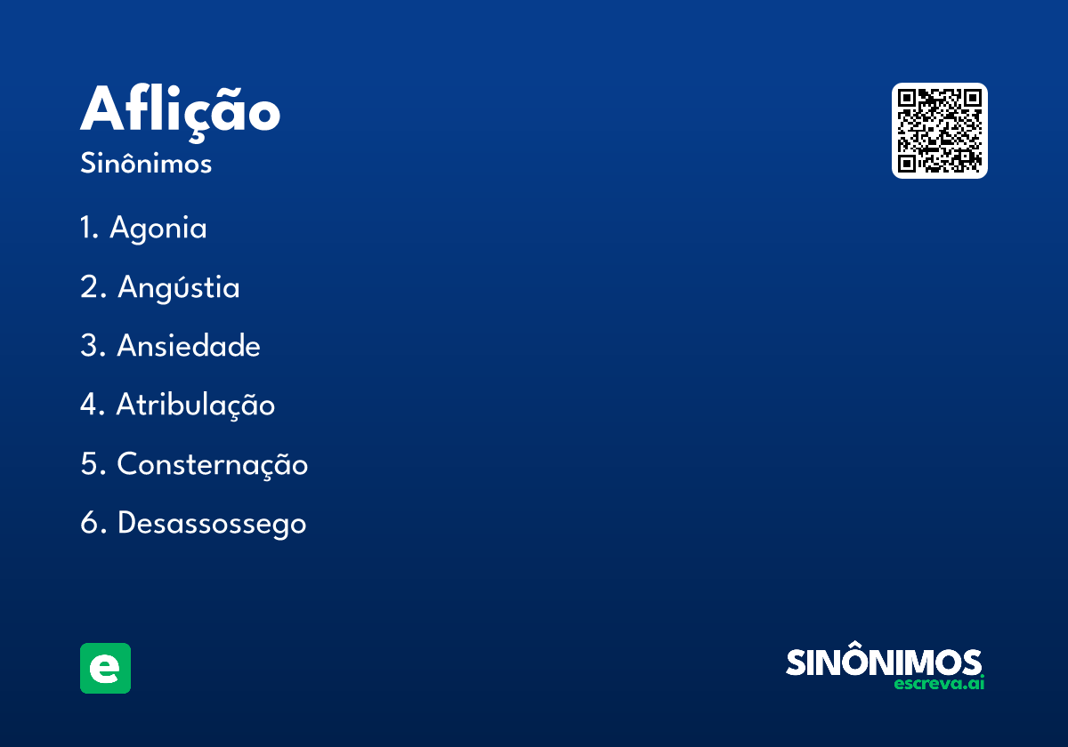 aflição