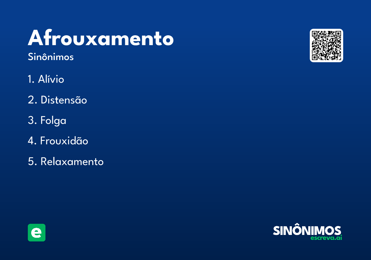 afrouxamento