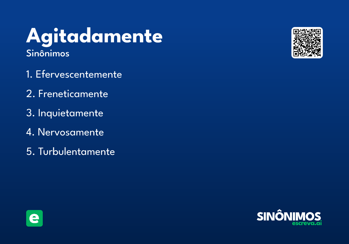 agitadamente