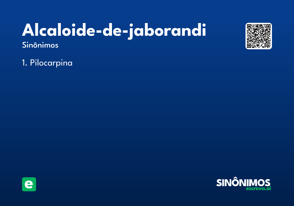 alcaloide-de-jaborandi