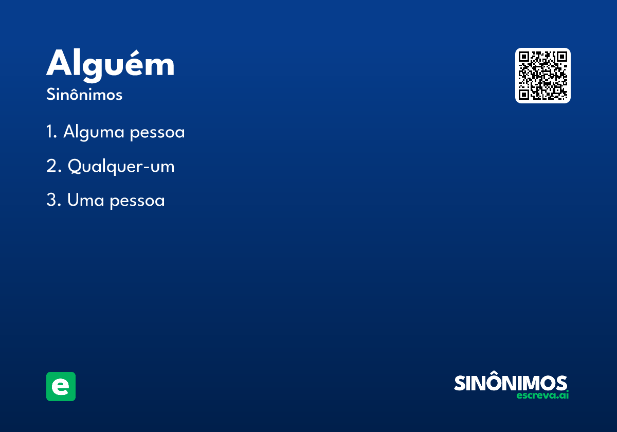 alguém