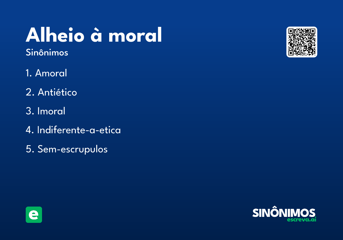 alheio à moral