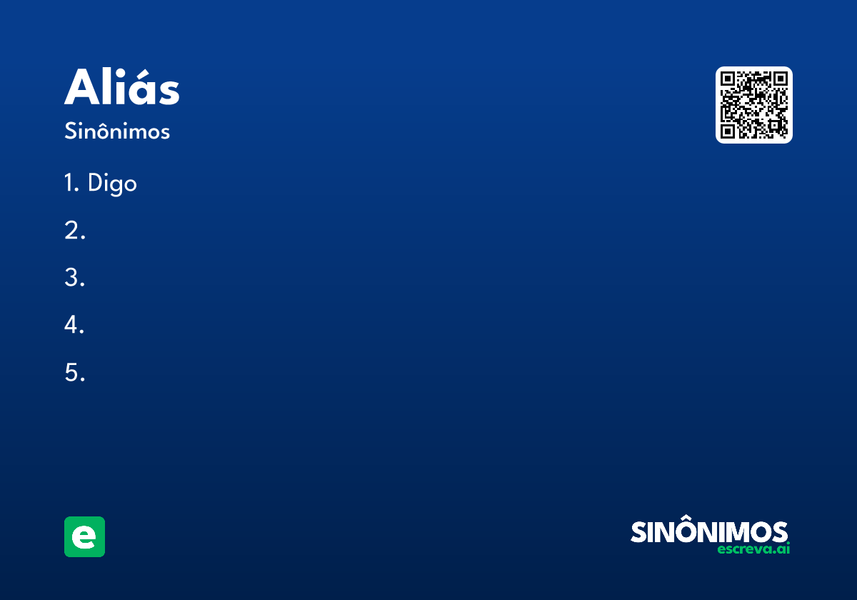 aliás