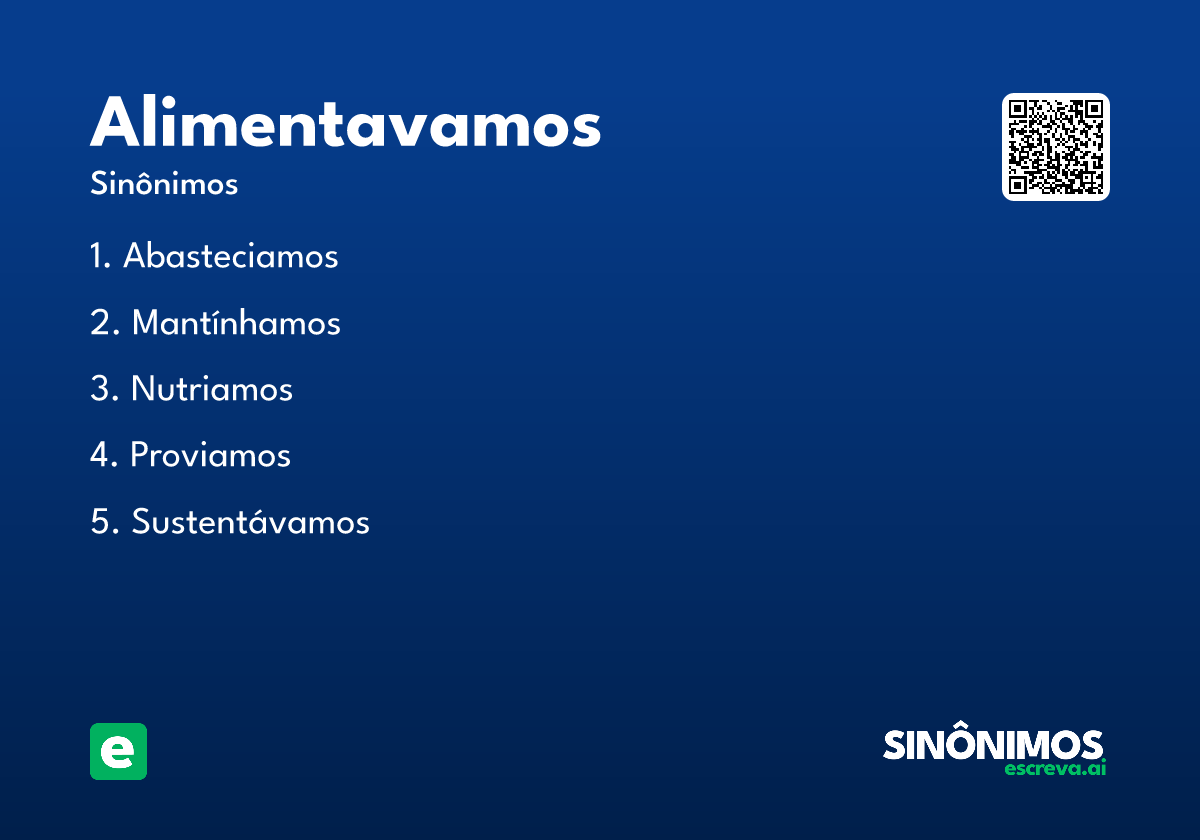 alimentavamos