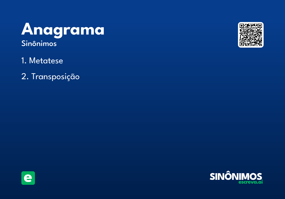 anagrama