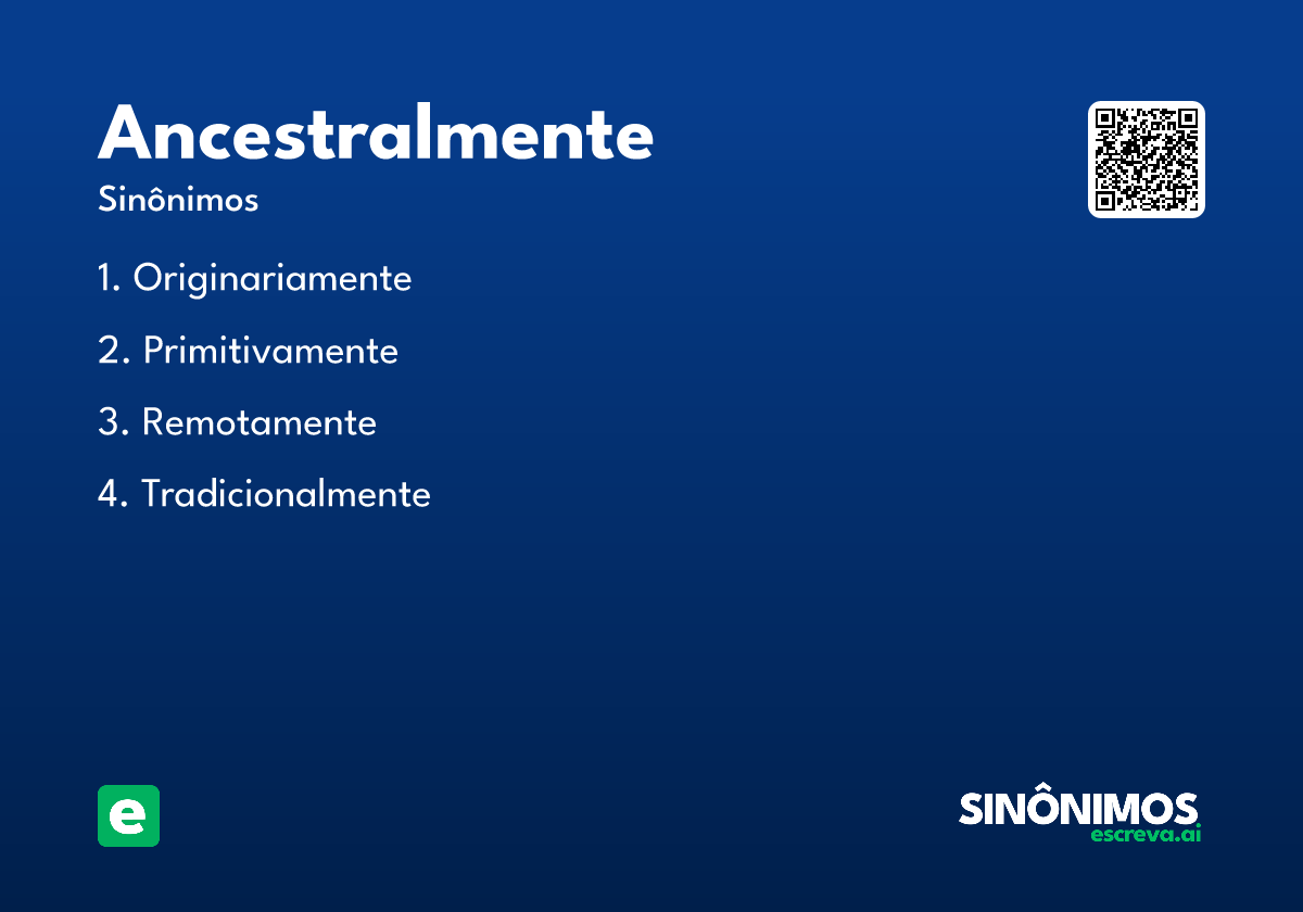 ancestralmente