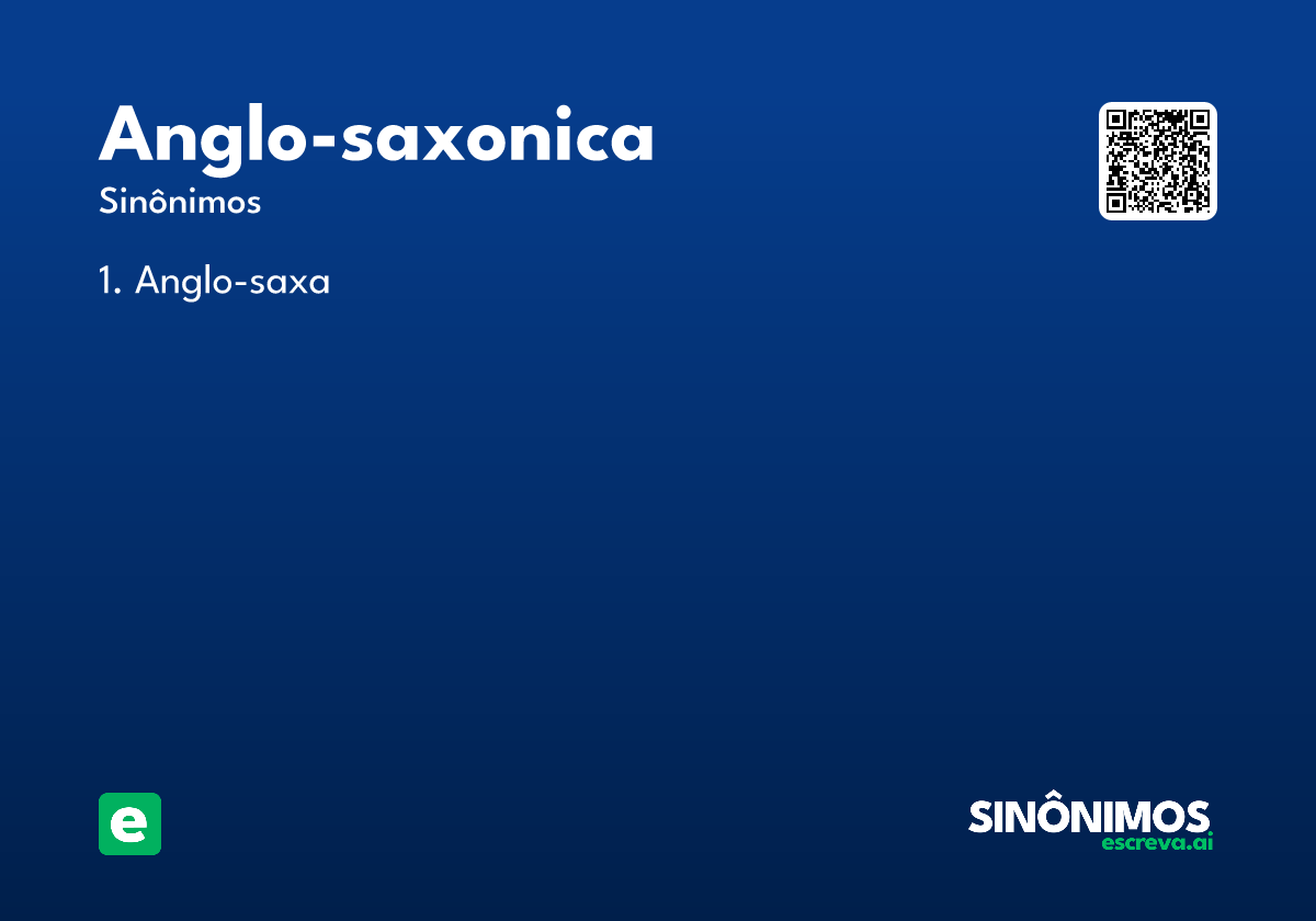 anglo-saxonica