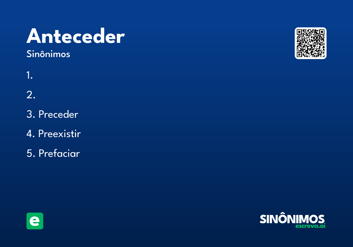 anteceder