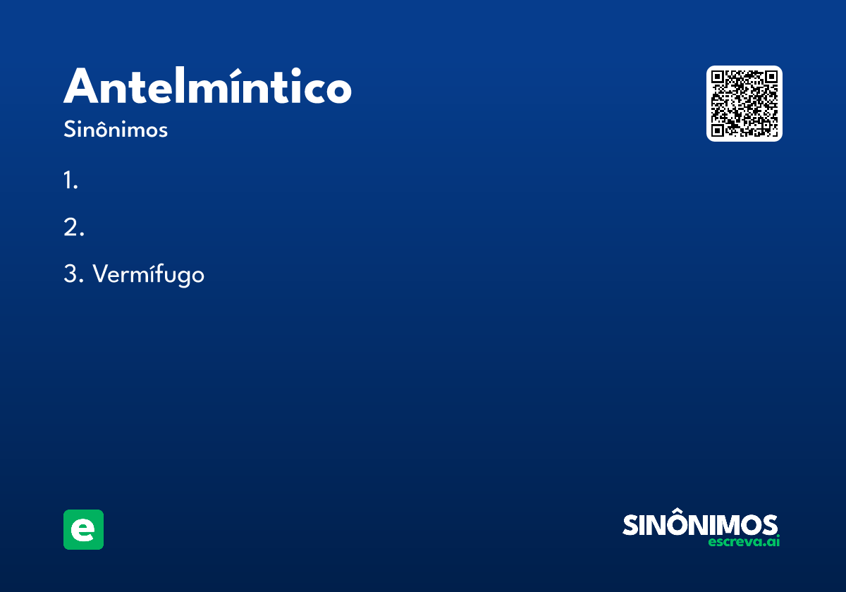 antelmíntico