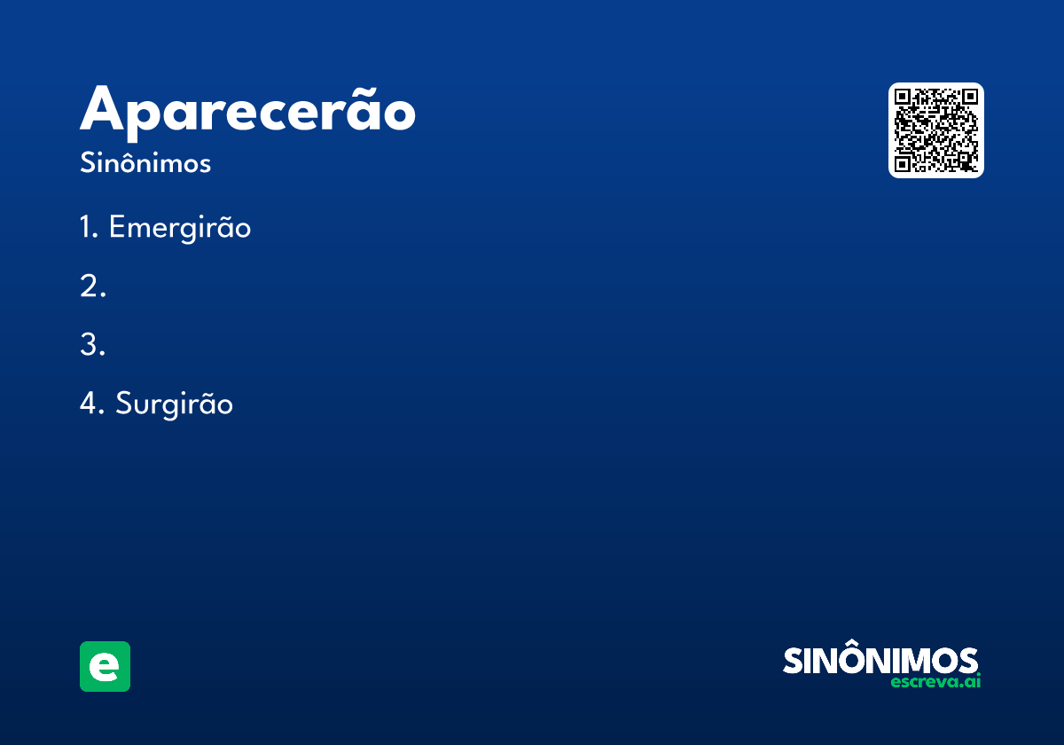 aparecerão