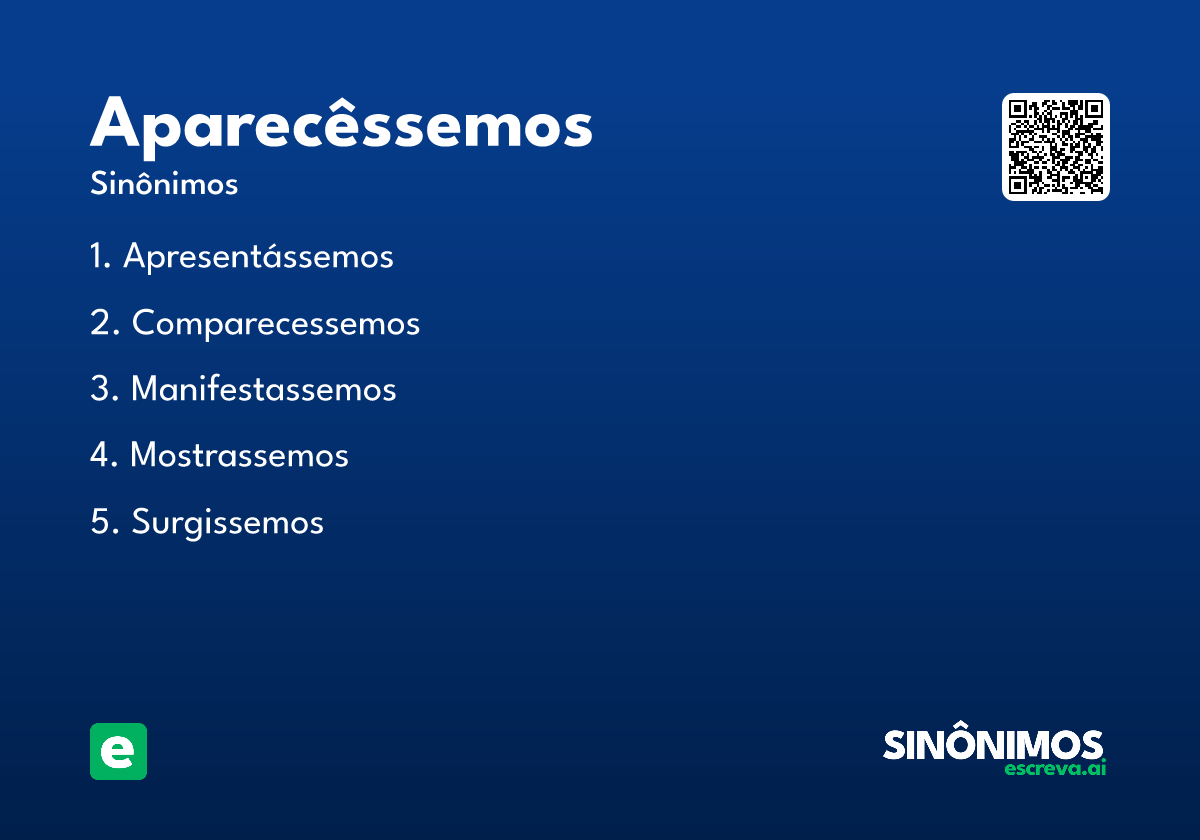 aparecêssemos