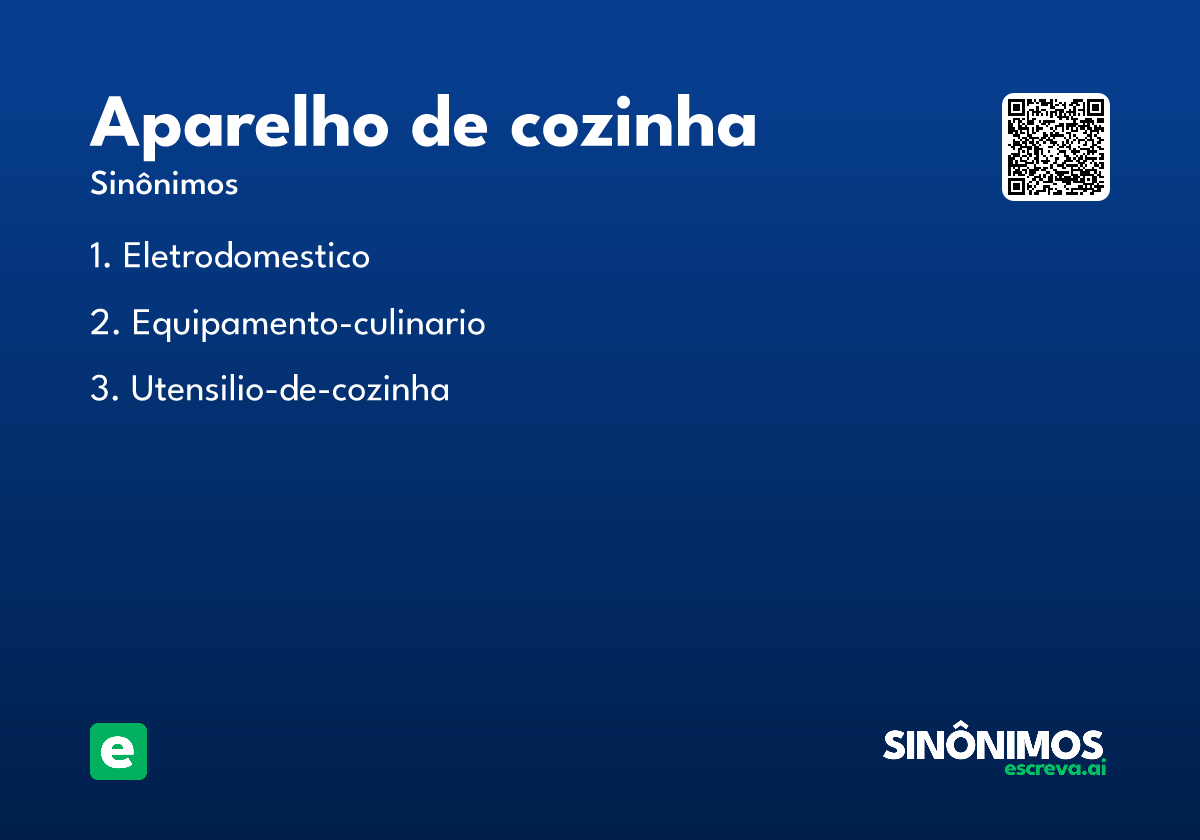 aparelho de cozinha