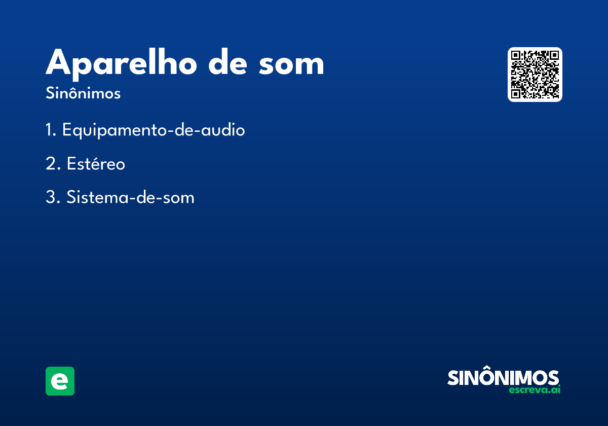 aparelho de som