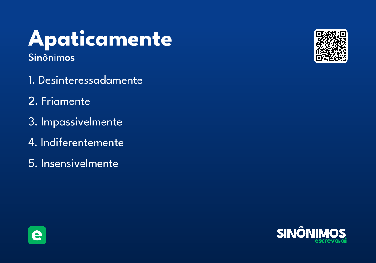 apaticamente