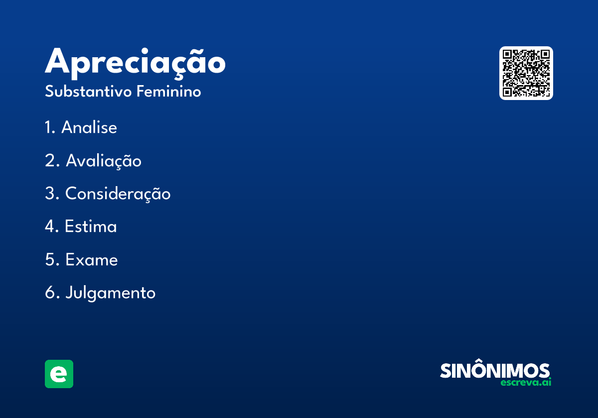 apreciação