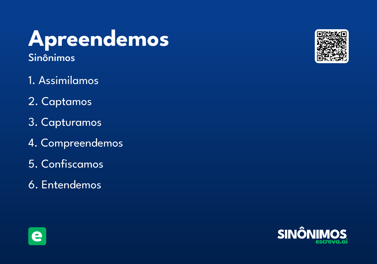 apreendemos