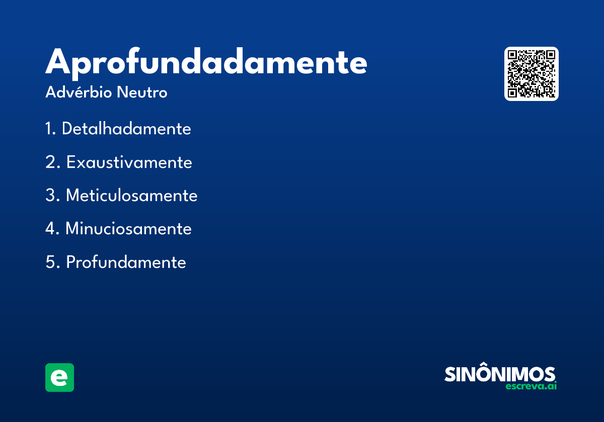 aprofundadamente