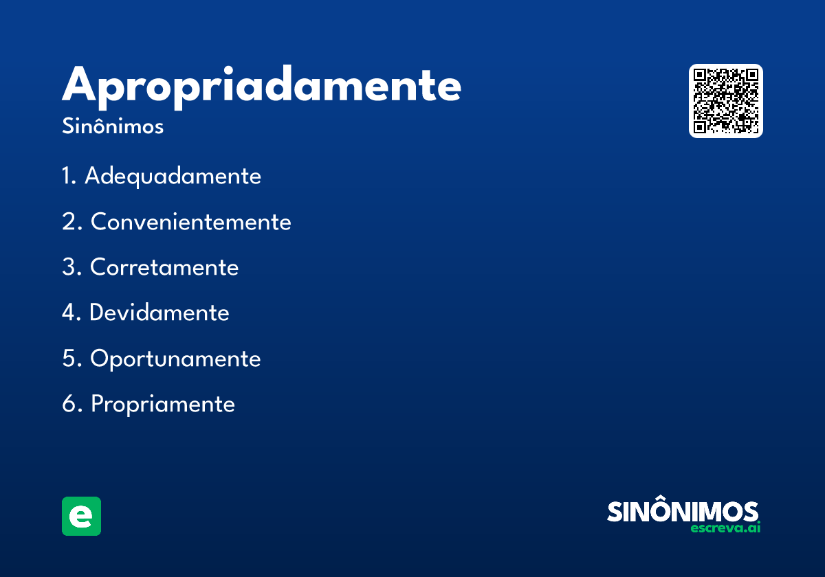 apropriadamente