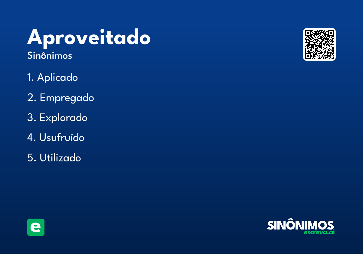 aproveitado