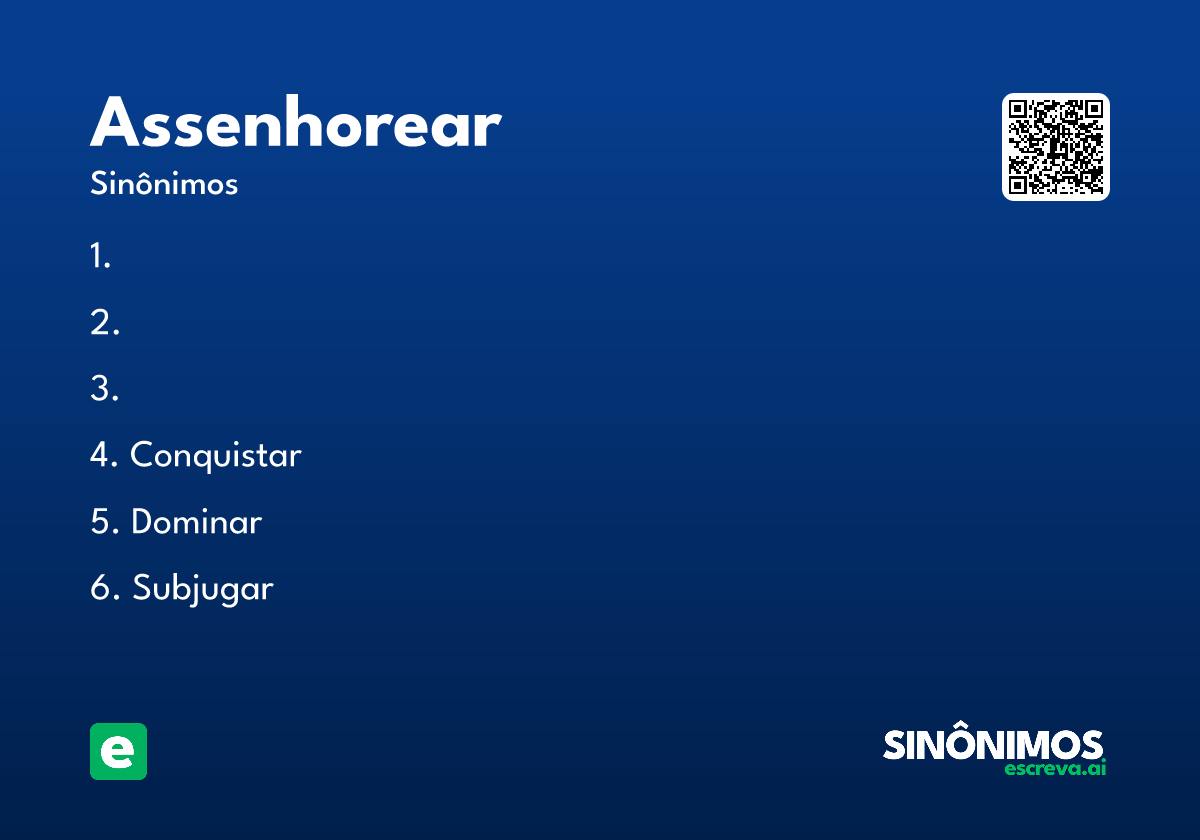 assenhorear
