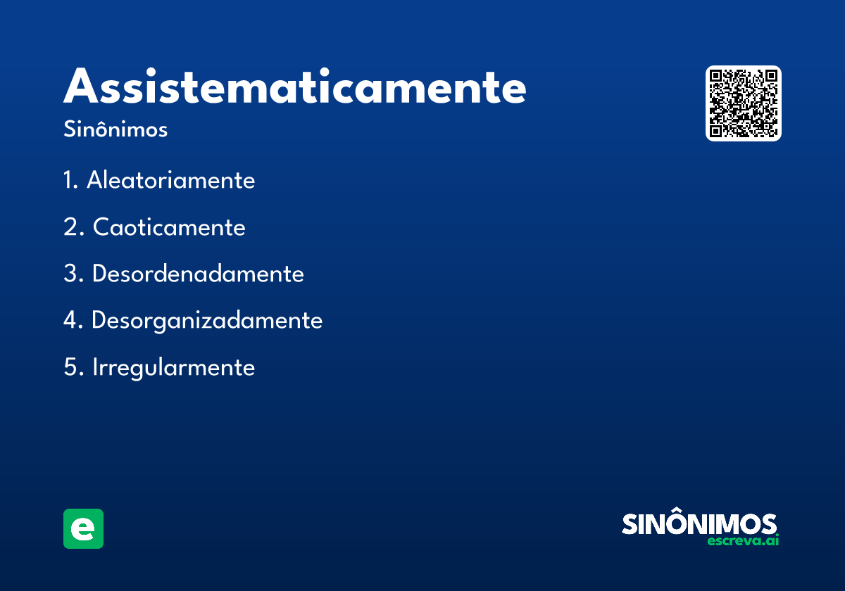 assistematicamente