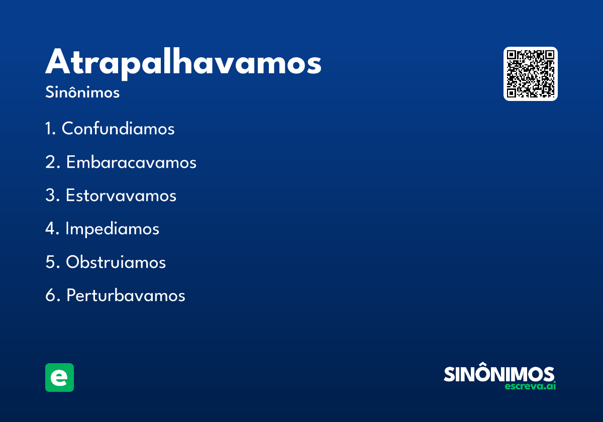 atrapalhavamos