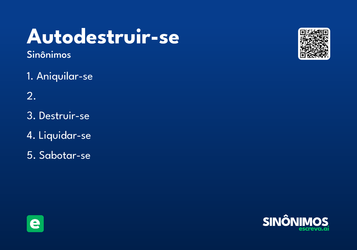 autodestruir-se