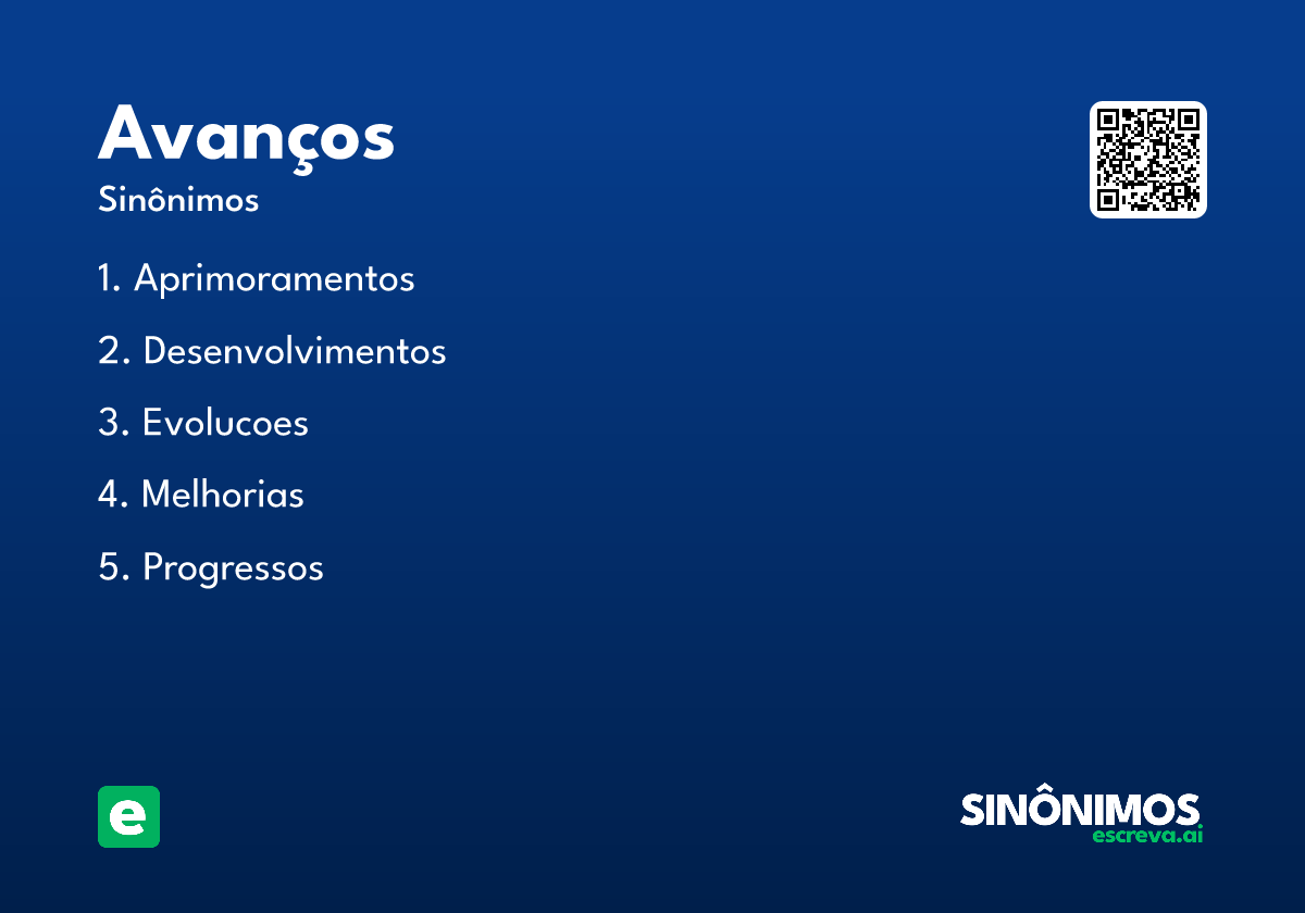 avanços
