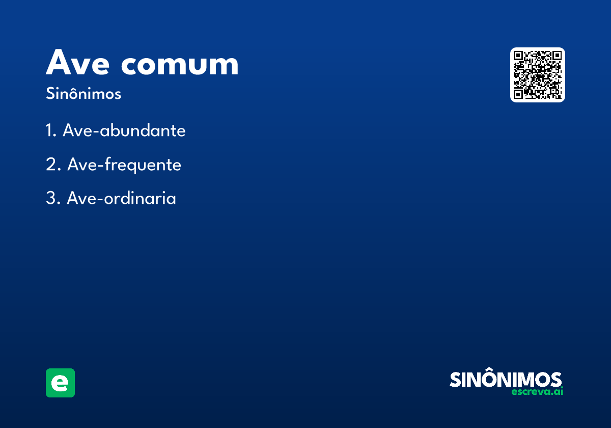 ave comum