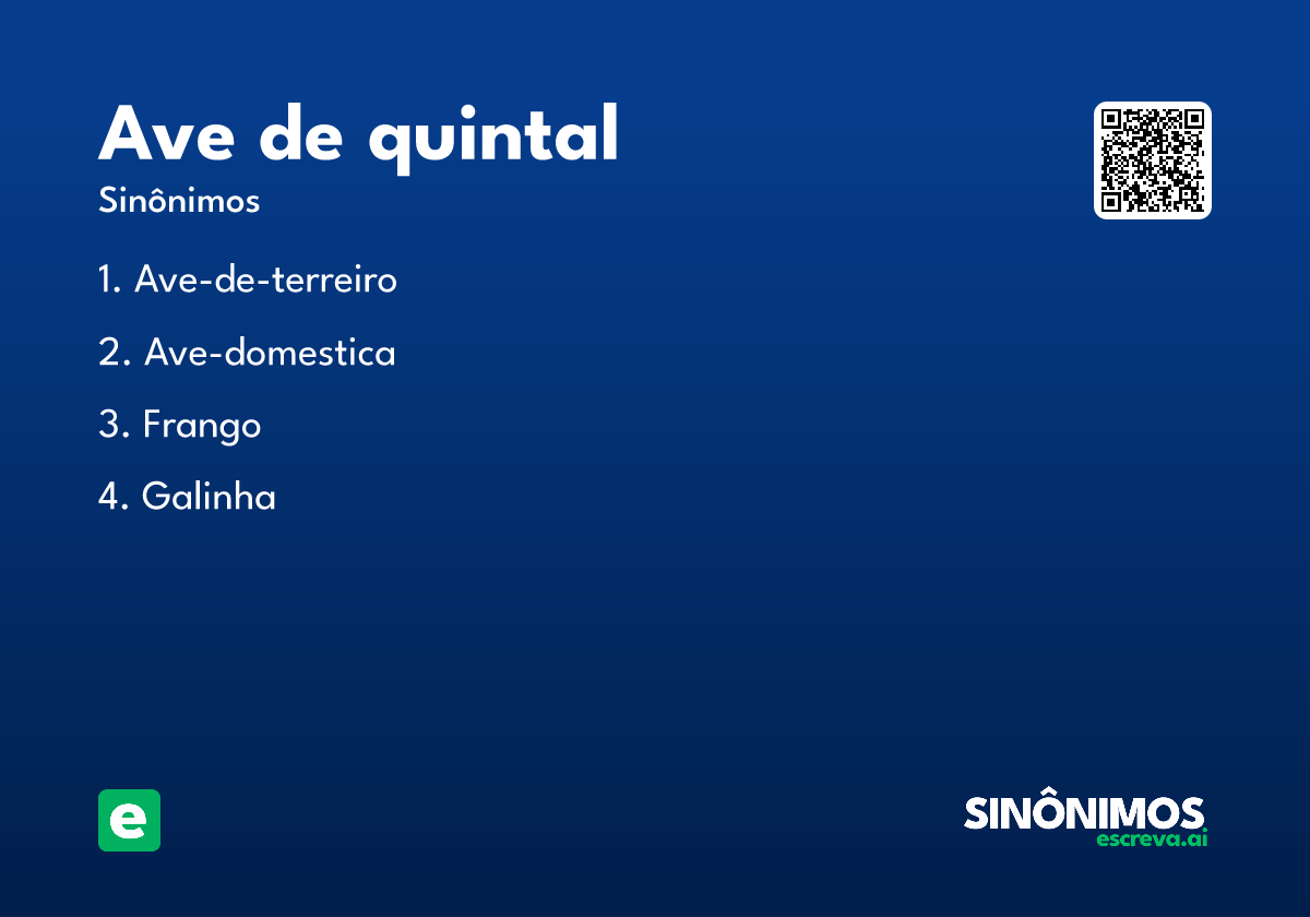 ave de quintal