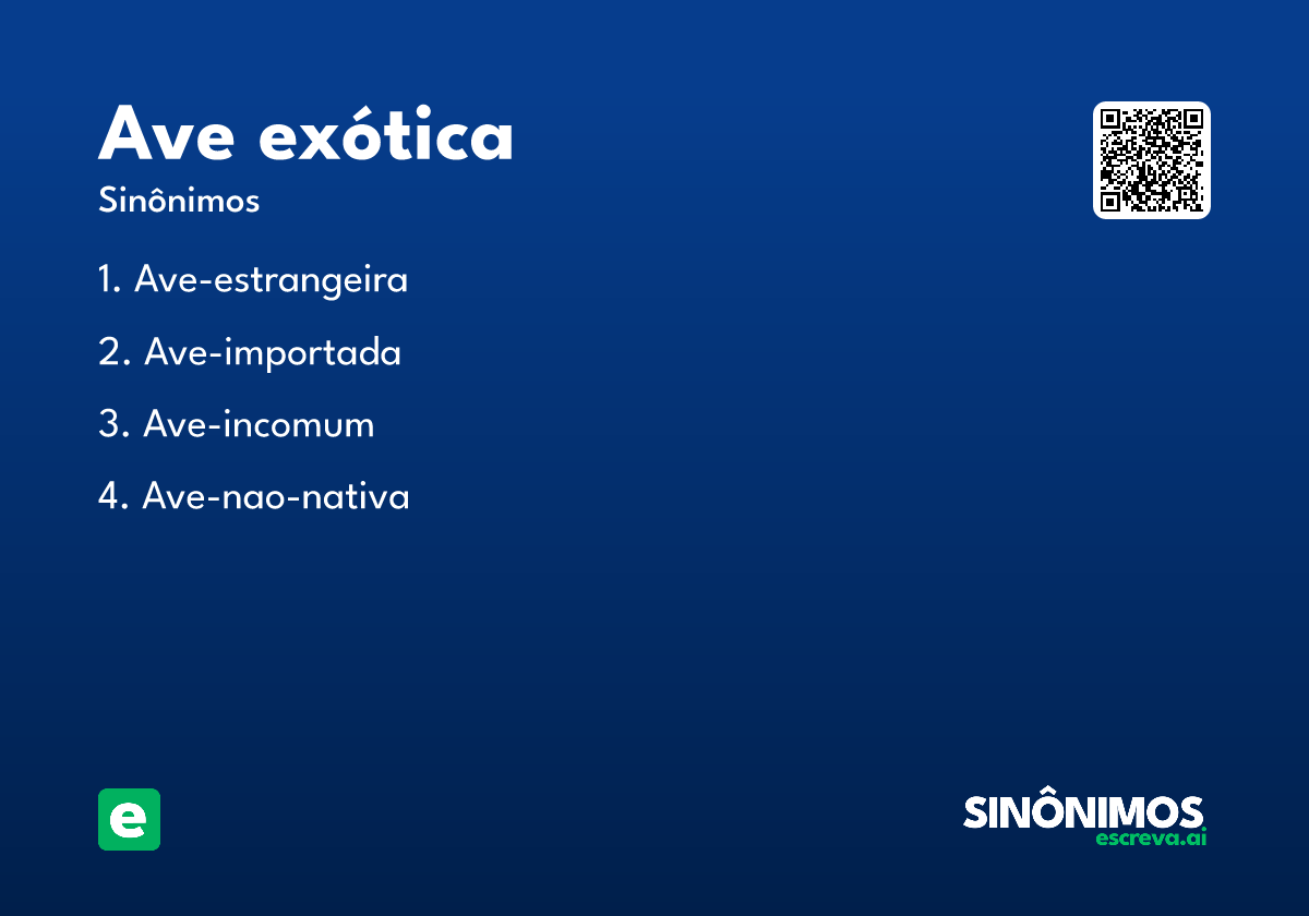 ave exótica
