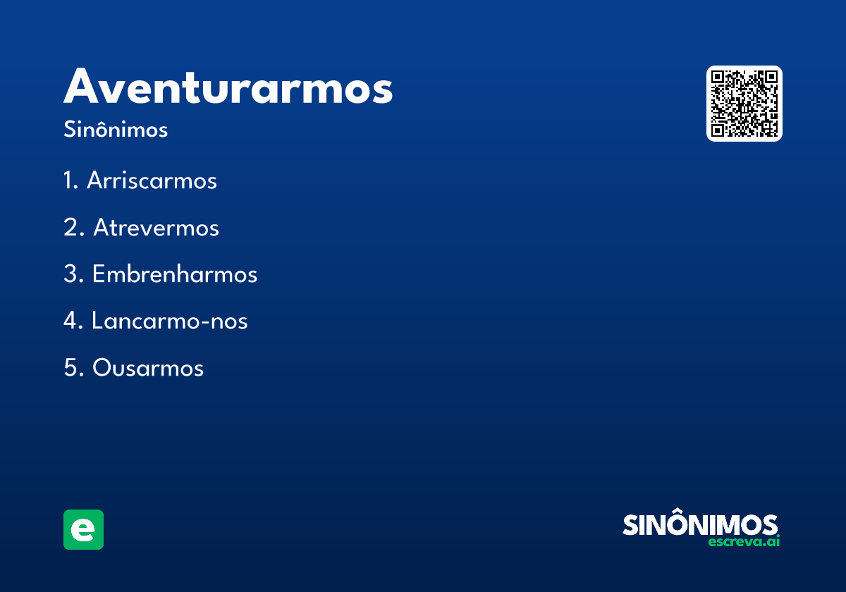 aventurarmos