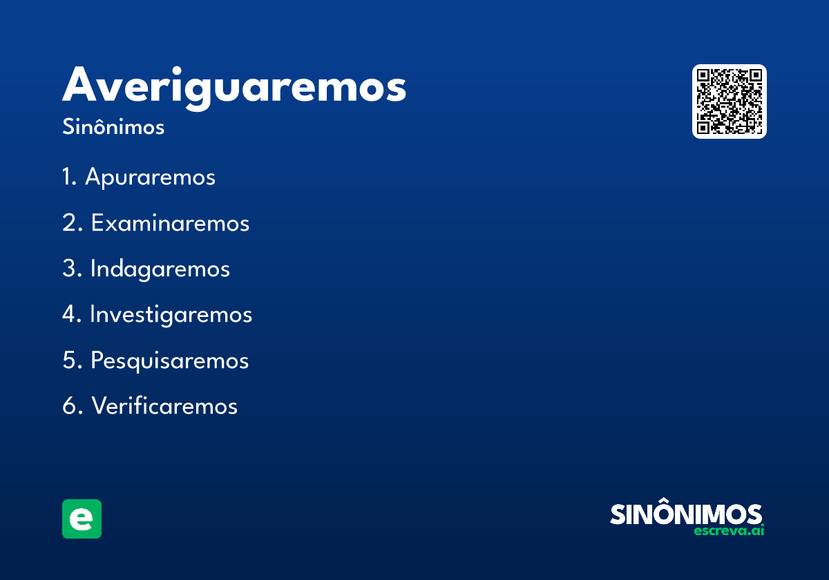 averiguaremos