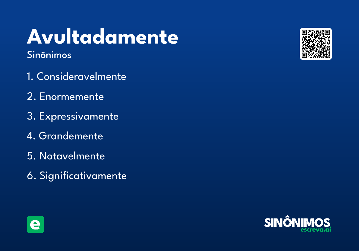 avultadamente