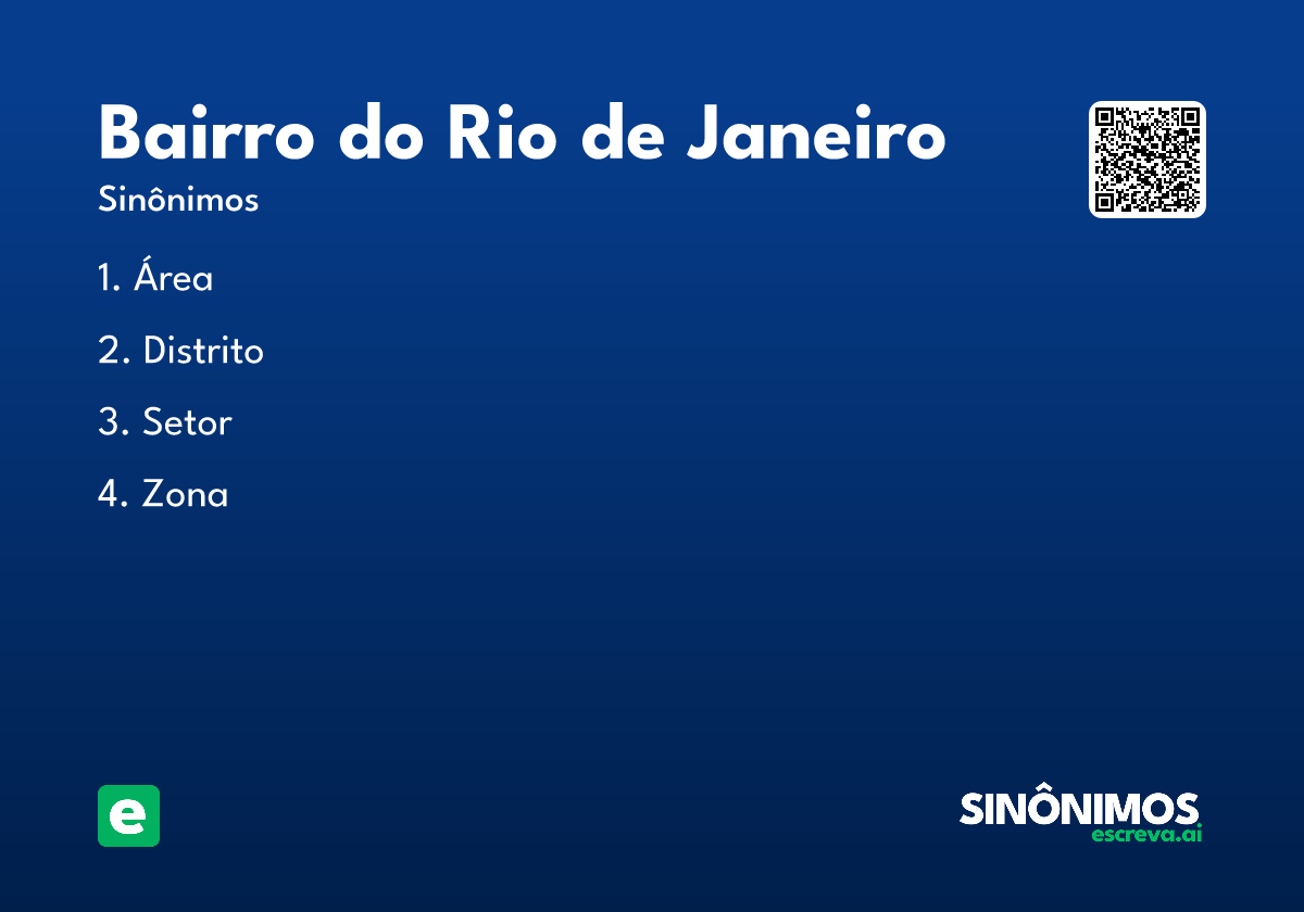 bairro do Rio de Janeiro