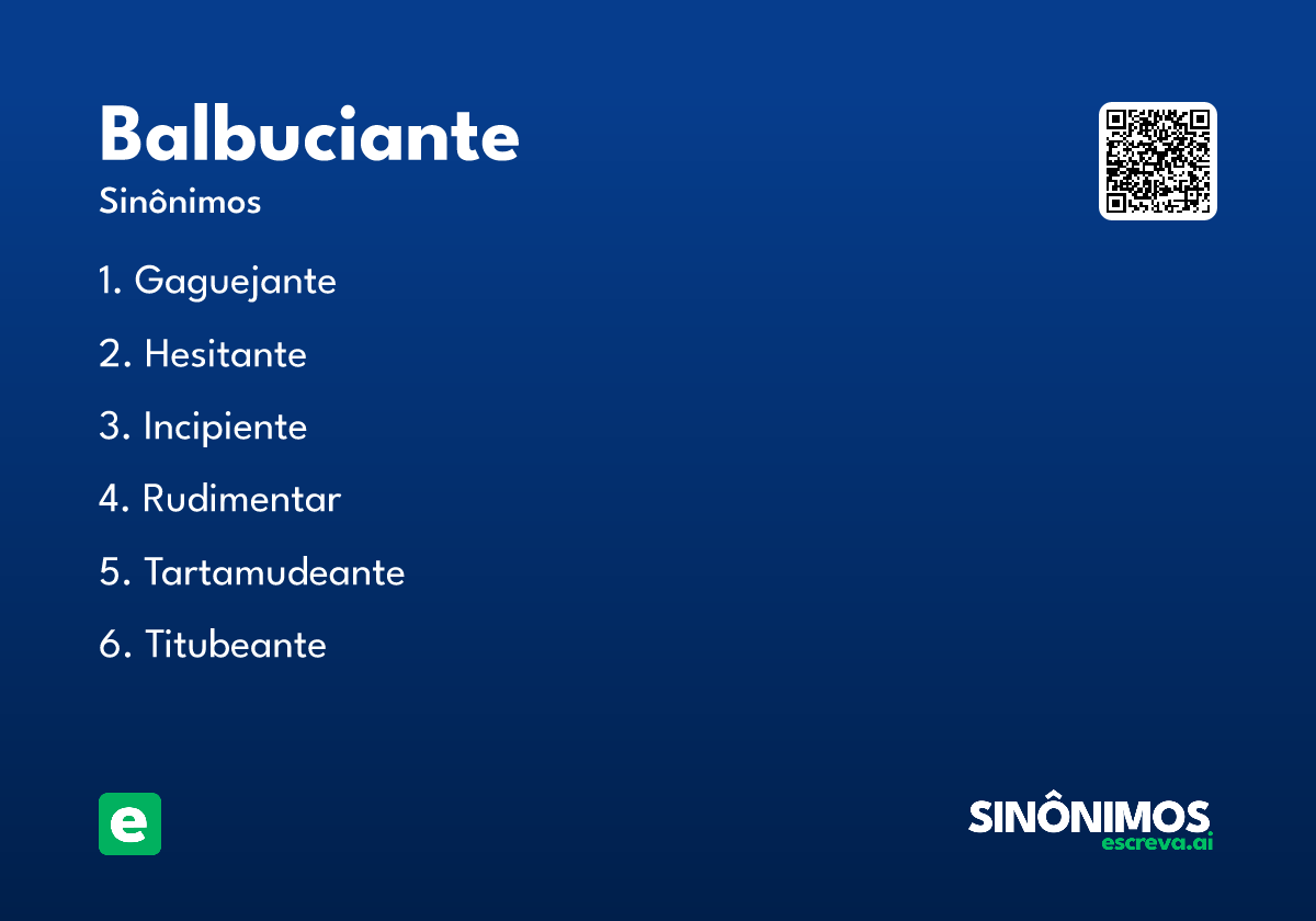 balbuciante
