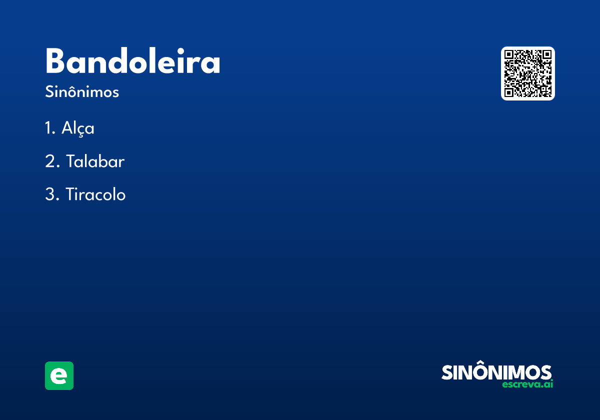 bandoleira
