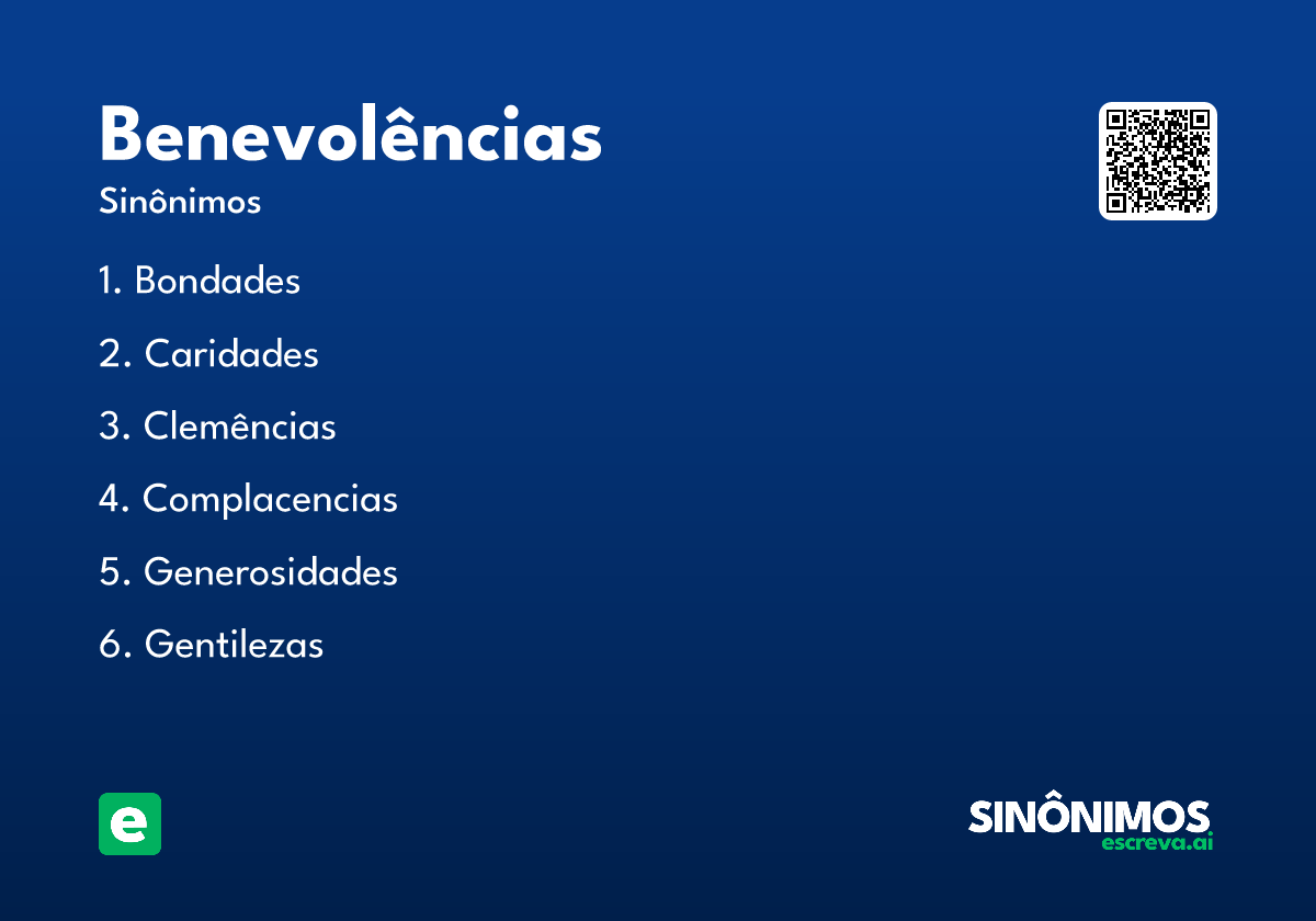 benevolências