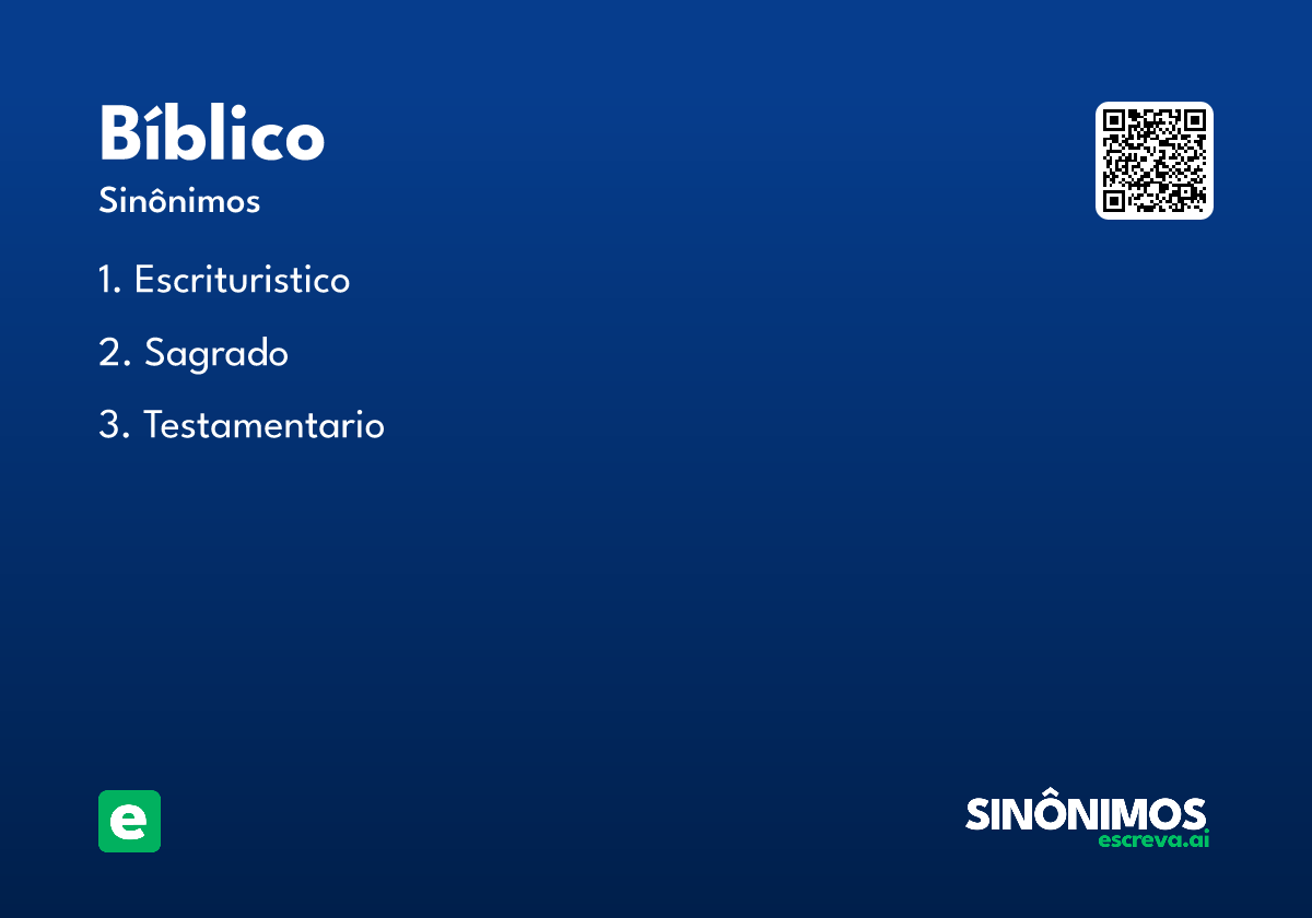 bíblico