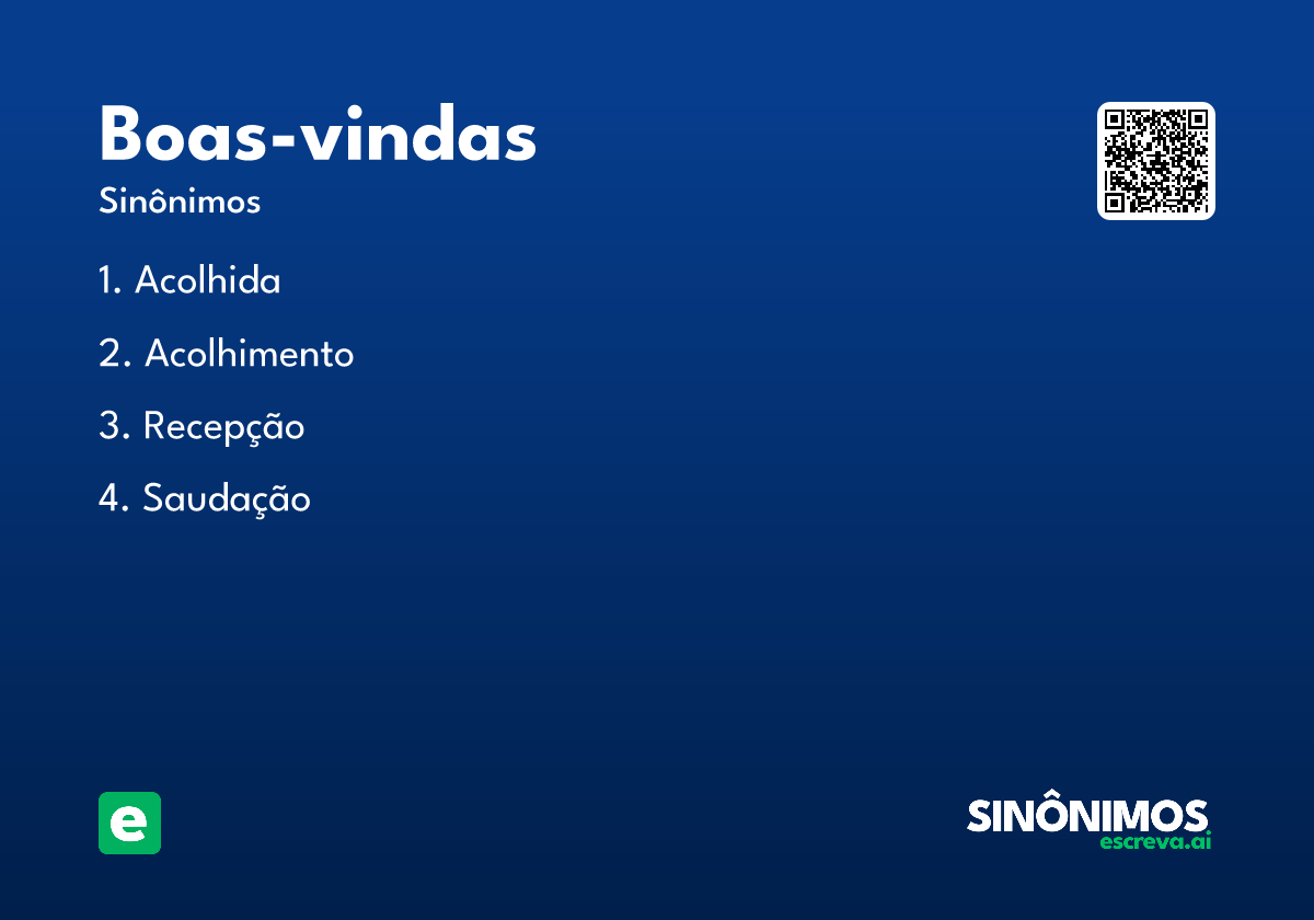 boas-vindas