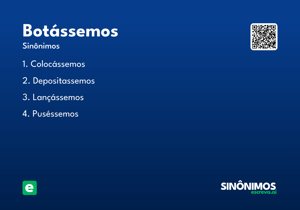 botássemos
