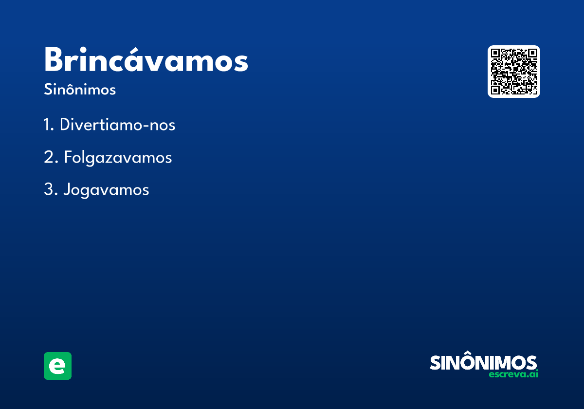 brincávamos