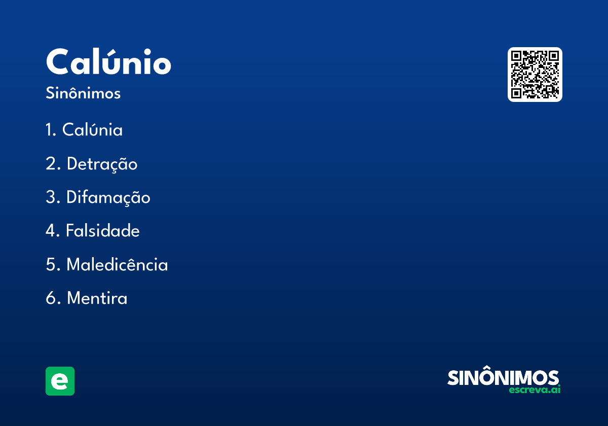 calúnio