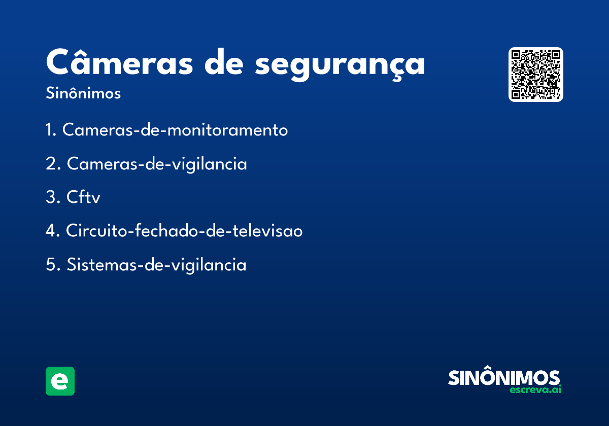 câmeras de segurança
