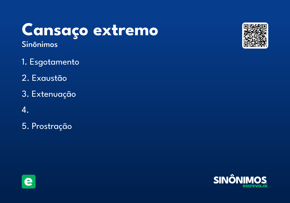cansaço extremo