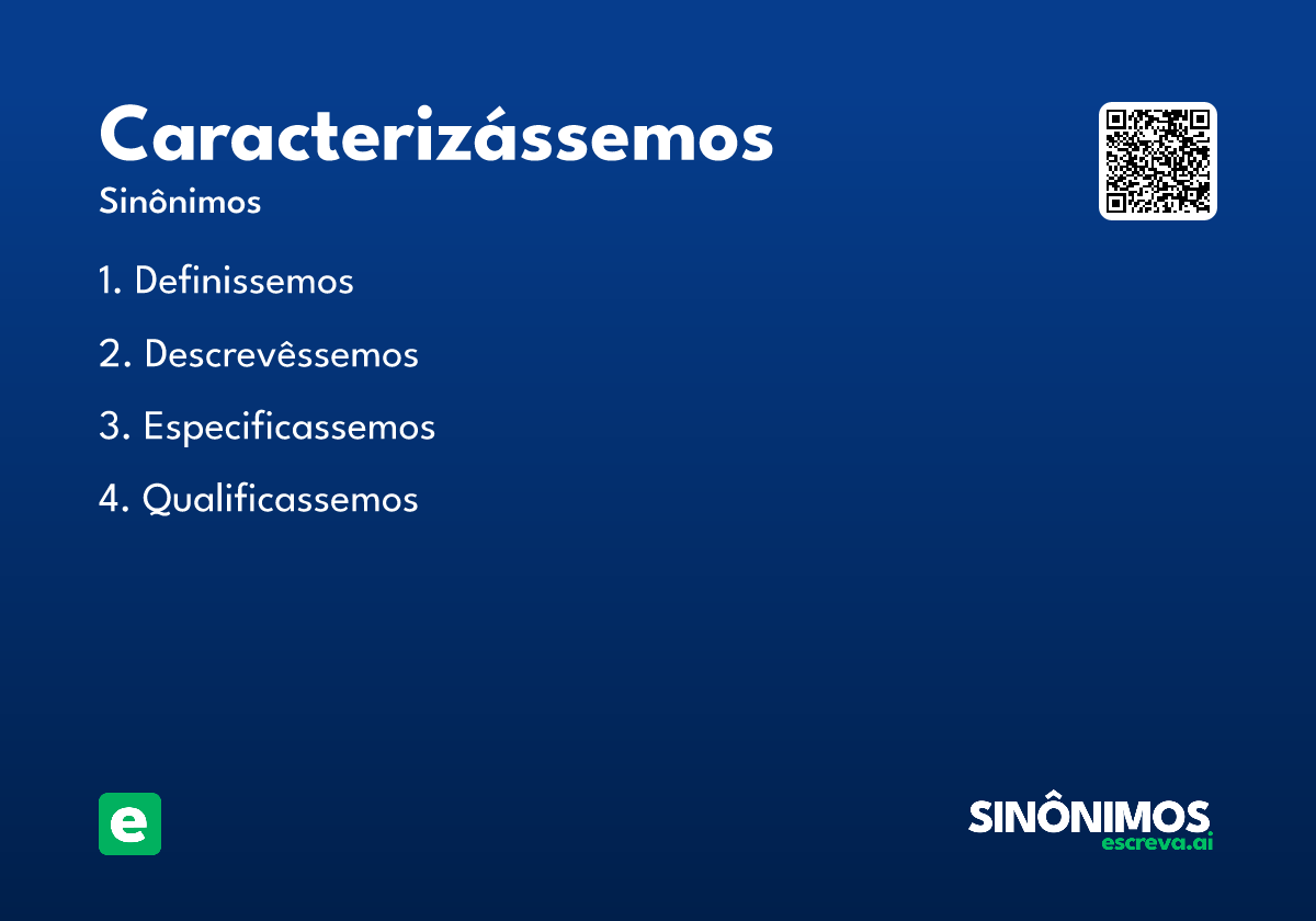 caracterizássemos