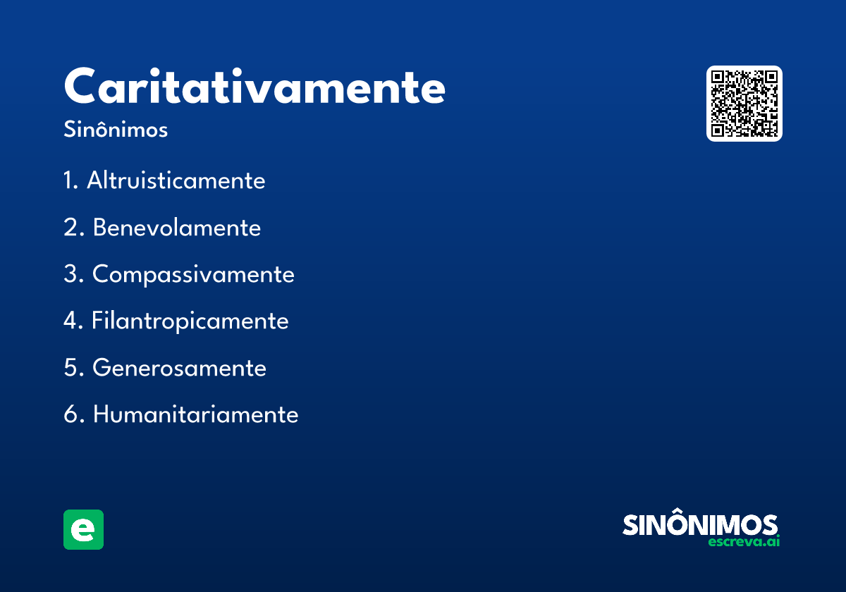 caritativamente