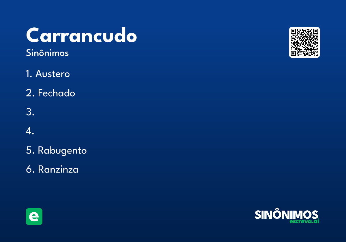 carrancudo