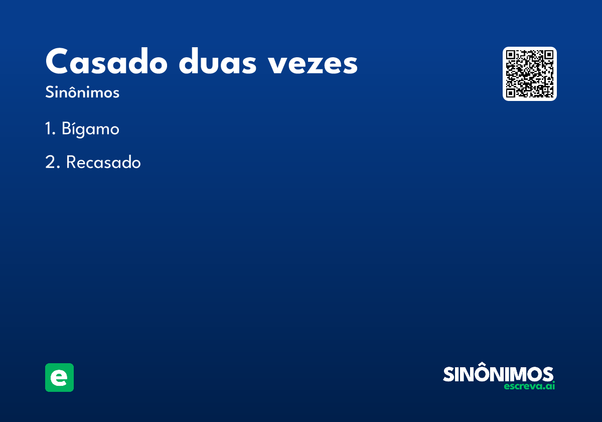 casado duas vezes